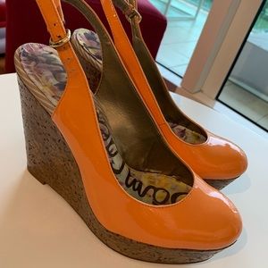 Women Sam Edelman Mallory Tangerine Sandal Size 8